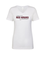 Cass City HS Baseball Bold - Womens V-Neck