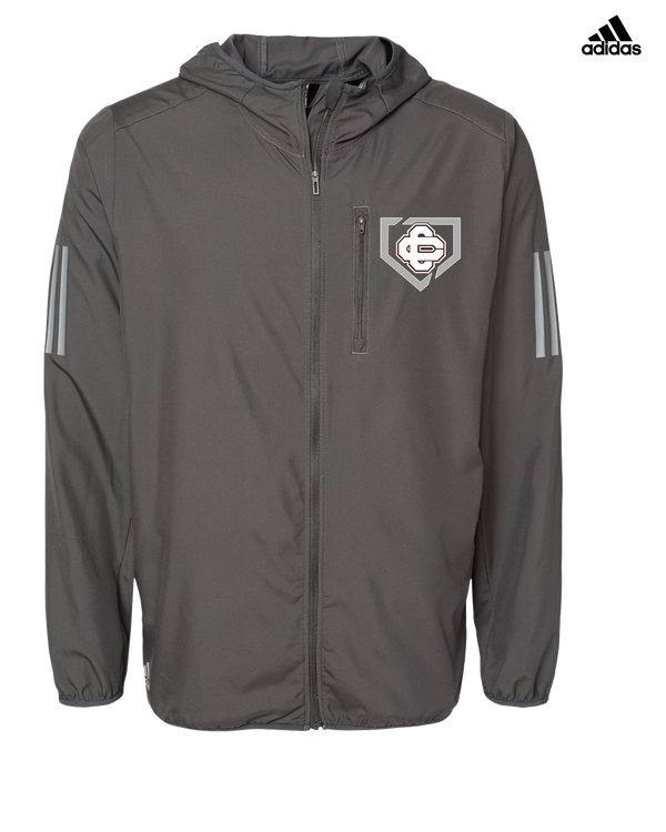 Cass City HS Baseball Secondary Logo - Adidas Men's Windbreaker