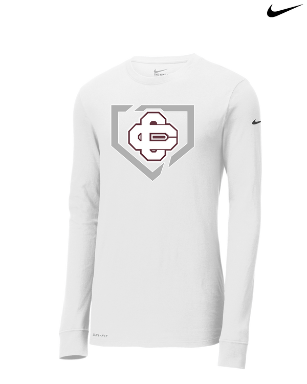 Cass City HS Baseball Secondary Logo - Nike Dri-Fit Poly Long Sleeve