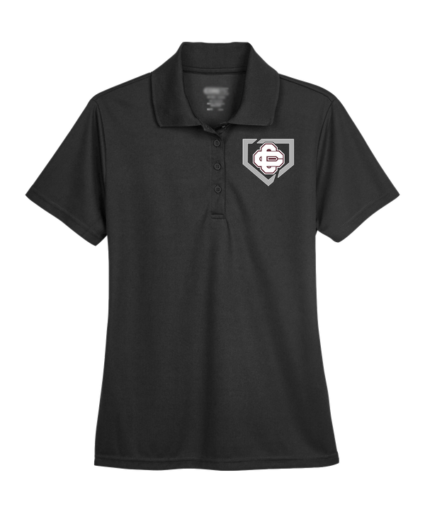 Cass City HS Baseball Secondary Logo - Womens Polo