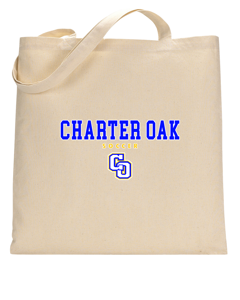 Charter Oak HS Girls Soccer Block - Tote Bag