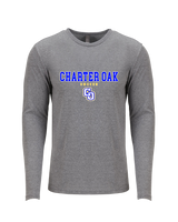 Charter Oak HS Girls Soccer Block - Tri Blend Long Sleeve