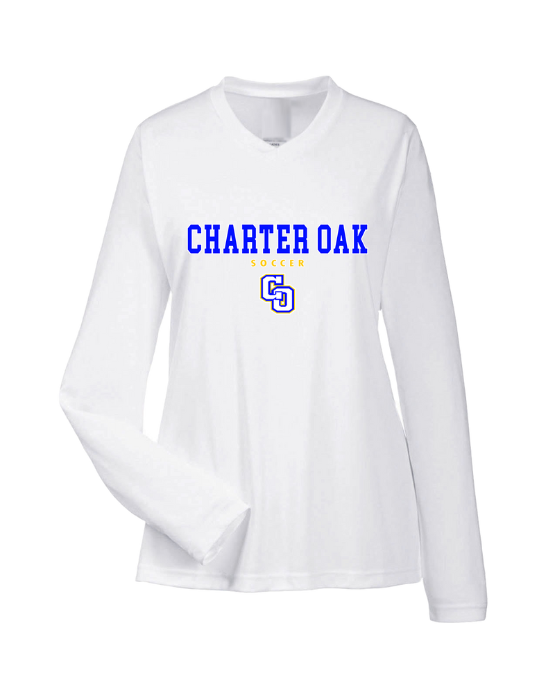 Charter Oak HS Girls Soccer Block - Womens Performance Long Sleeve