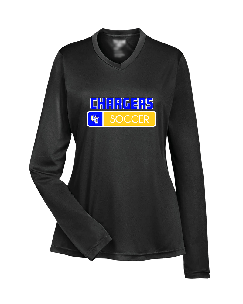 Charter Oak HS Girls Soccer Pennant - Womens Performance Long Sleeve