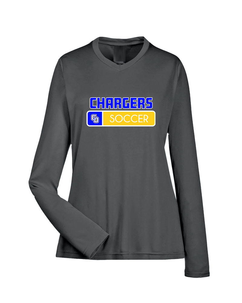 Charter Oak HS Girls Soccer Pennant - Womens Performance Long Sleeve