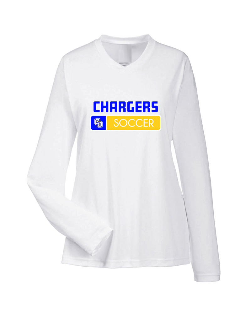 Charter Oak HS Girls Soccer Pennant - Womens Performance Long Sleeve