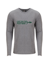 Choctaw HS Flag Football Logo New - Tri-Blend Long Sleeve