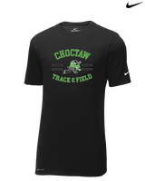 Choctaw HS Track & Field Curve - Mens Nike Cotton Poly Tee