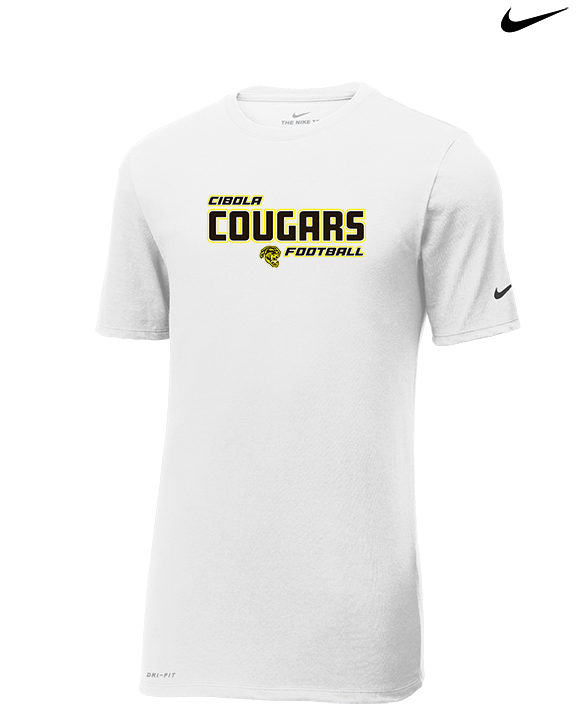 Cibola HS Football Bold - Mens Nike Cotton Poly Tee