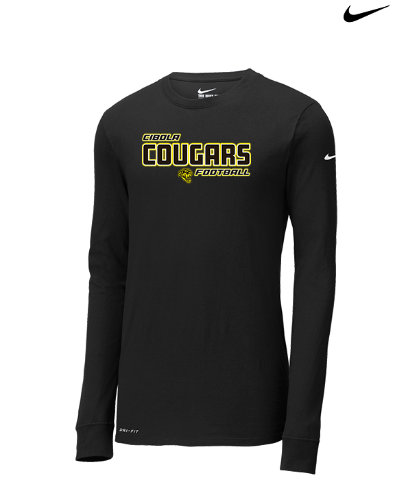 Cibola HS Football Bold - Mens Nike Longsleeve