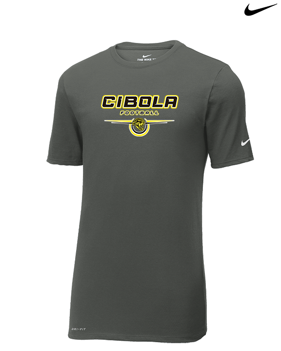 Cibola HS Football Design - Mens Nike Cotton Poly Tee