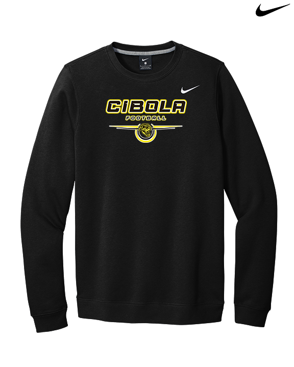 Cibola HS Football Design - Mens Nike Crewneck