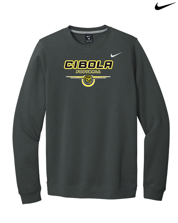 Cibola HS Football Design - Mens Nike Crewneck