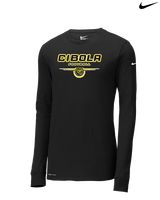 Cibola HS Football Design - Mens Nike Longsleeve