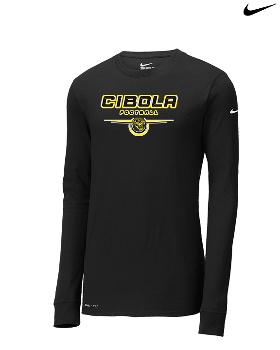 Cibola HS Football Design - Mens Nike Longsleeve