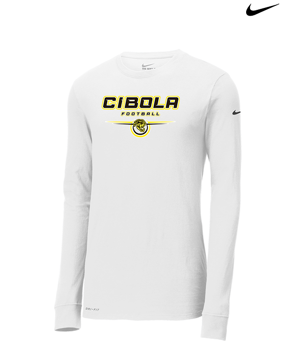 Cibola HS Football Design - Mens Nike Longsleeve