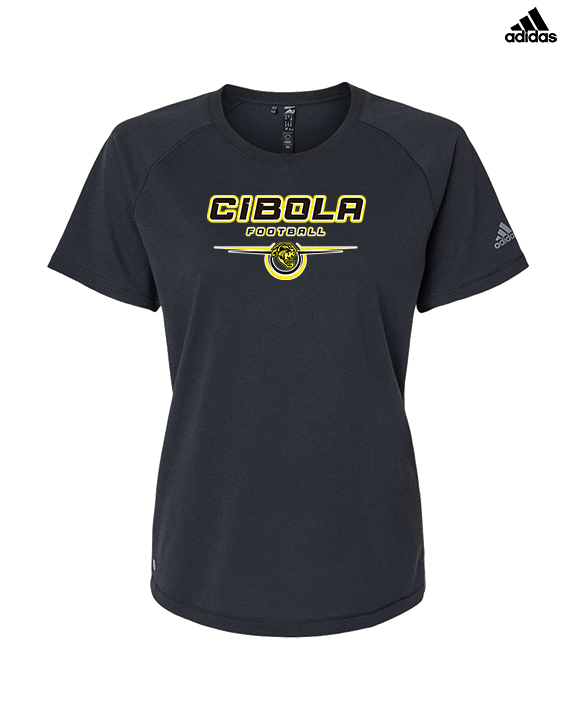 Cibola HS Football Design - Womens Adidas Performance Shirt