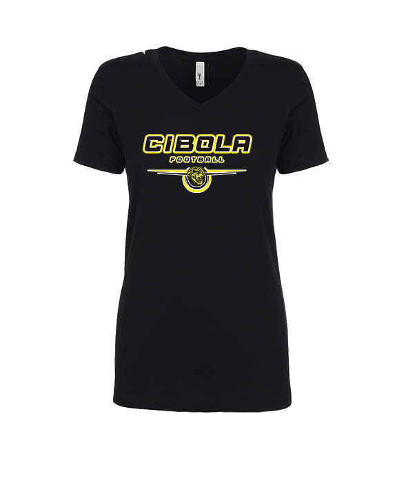 Cibola HS Football Design - Womens Vneck