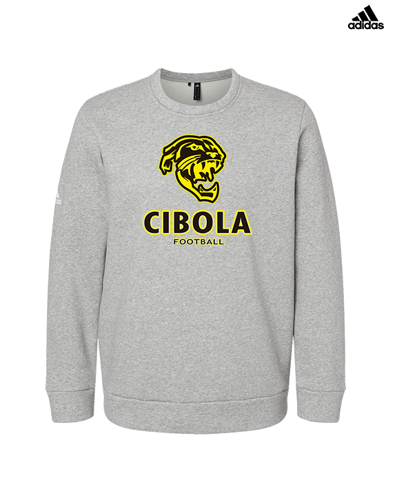 Cibola HS Football Stacked - Mens Adidas Crewneck