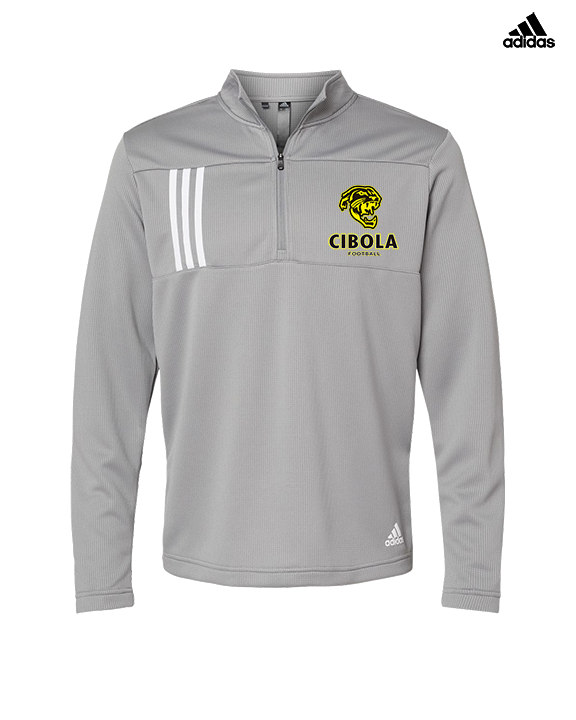 Cibola HS Football Stacked - Mens Adidas Quarter Zip