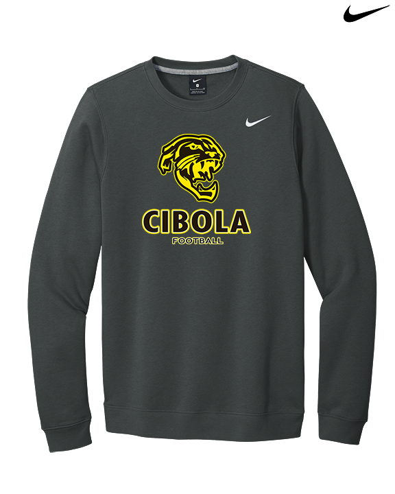 Cibola HS Football Stacked - Mens Nike Crewneck