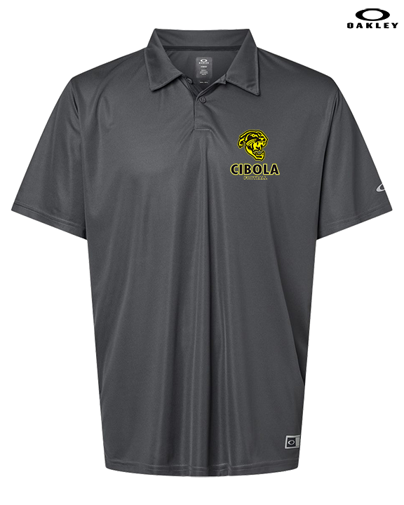 Cibola HS Football Stacked - Mens Oakley Polo