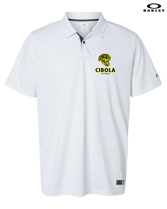 Cibola HS Football Stacked - Mens Oakley Polo