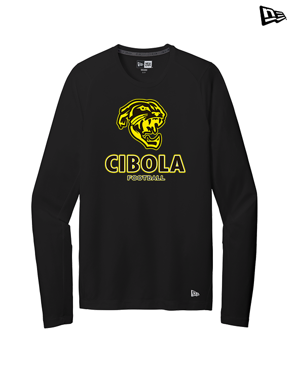 Cibola HS Football Stacked - New Era Performance Long Sleeve