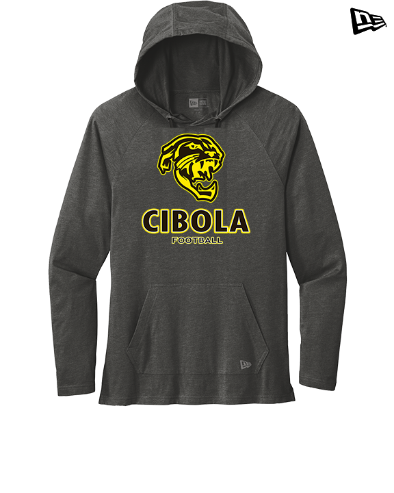 Cibola HS Football Stacked - New Era Tri-Blend Hoodie