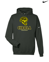 Cibola HS Football Stacked - Nike Club Fleece Hoodie