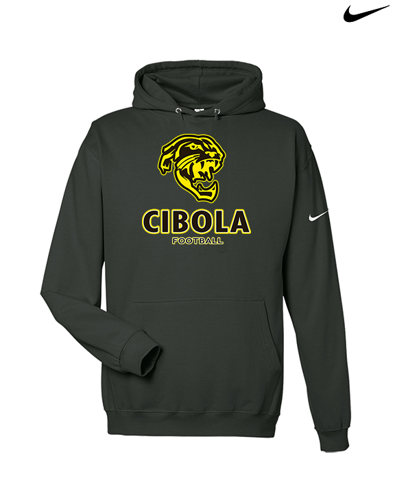 Cibola HS Football Stacked - Nike Club Fleece Hoodie