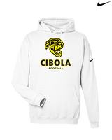 Cibola HS Football Stacked - Nike Club Fleece Hoodie