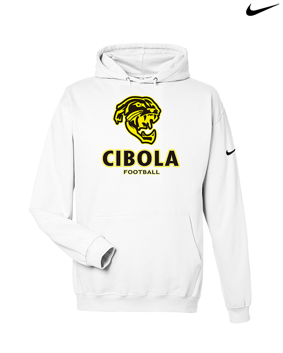 Cibola HS Football Stacked - Nike Club Fleece Hoodie