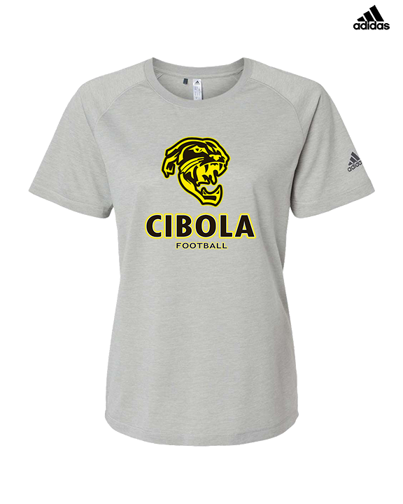 Cibola HS Football Stacked - Womens Adidas Performance Shirt