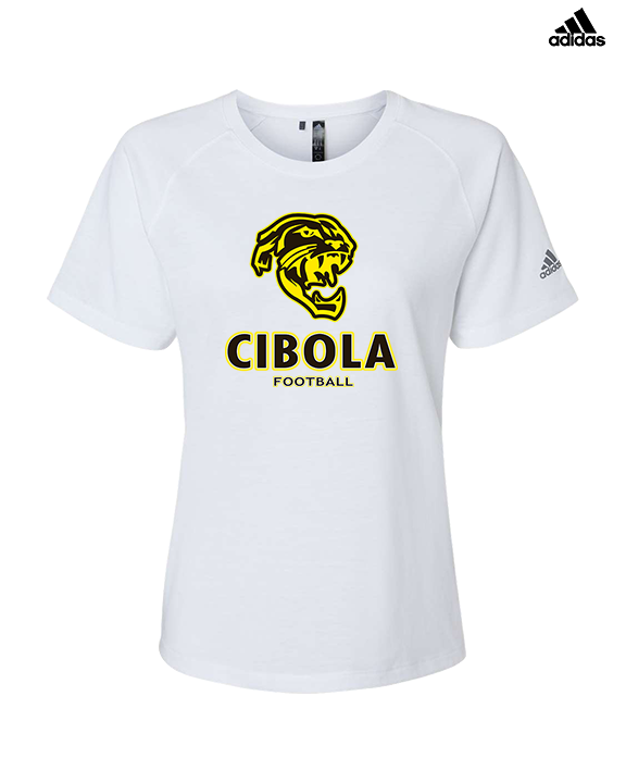 Cibola HS Football Stacked - Womens Adidas Performance Shirt