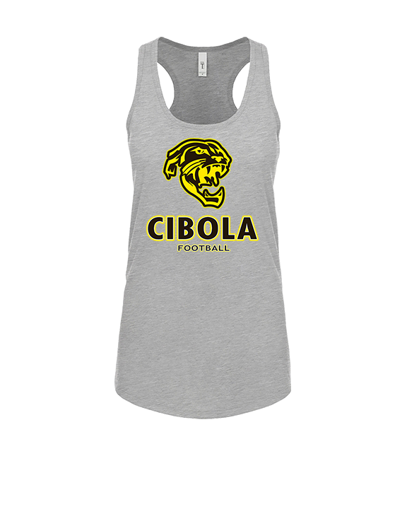 Cibola HS Football Stacked - Womens Tank Top