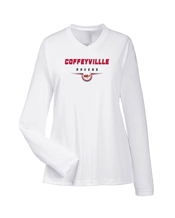 Coffeyville CC Football Design - Womens Performance Longsleeve