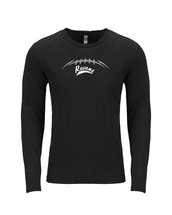 Coffeyville CC Football Laces - Tri-Blend Long Sleeve