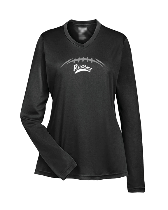 Coffeyville CC Football Laces - Womens Performance Longsleeve