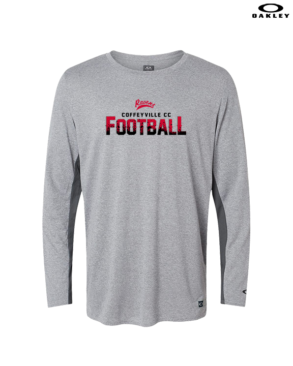 Coffeyville CC Football Logo Football - Mens Oakley Longsleeve