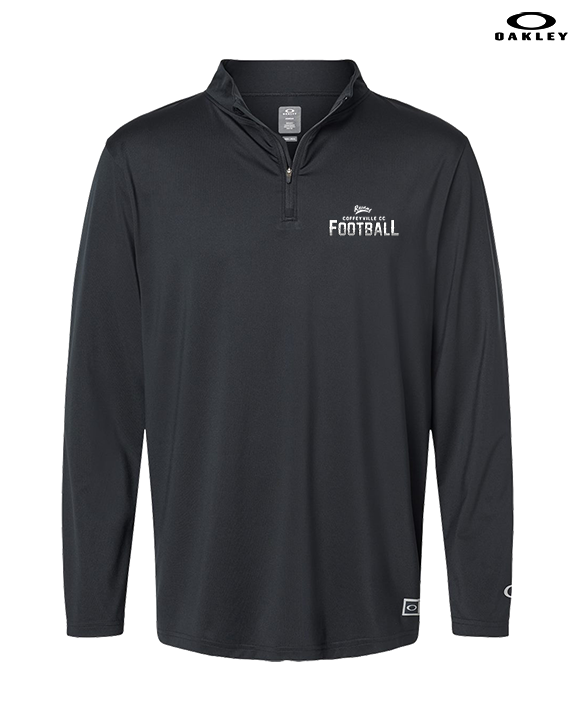 Coffeyville CC Football Logo Football - Mens Oakley Quarter Zip