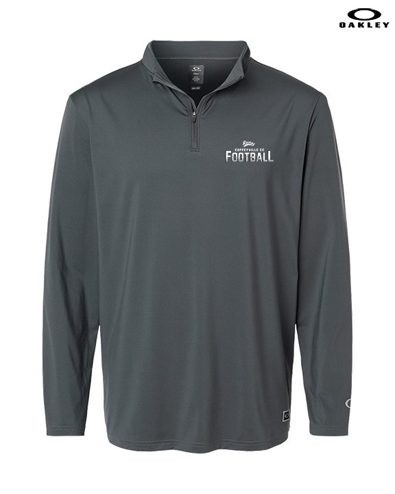 Coffeyville CC Football Logo Football - Mens Oakley Quarter Zip