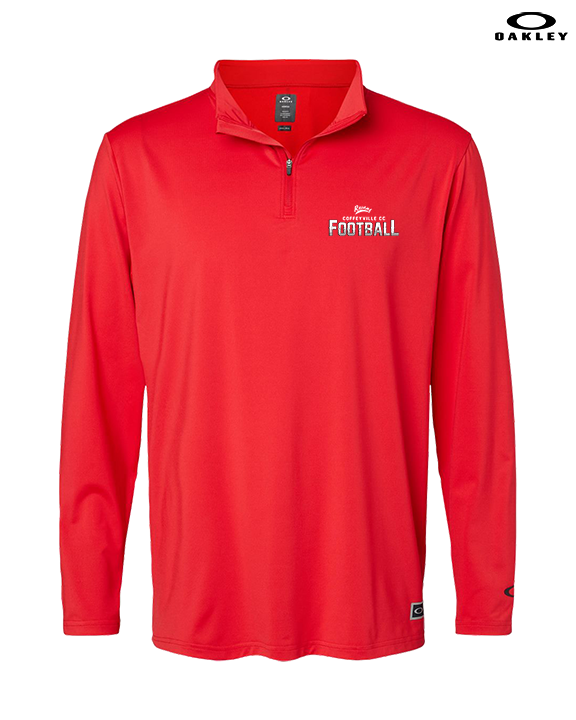 Coffeyville CC Football Logo Football - Mens Oakley Quarter Zip