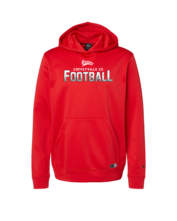 Coffeyville CC Football Logo Football - Oakley Performance Hoodie