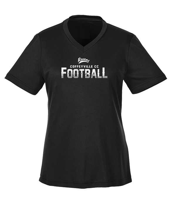 Coffeyville CC Football Logo Football - Womens Performance Shirt