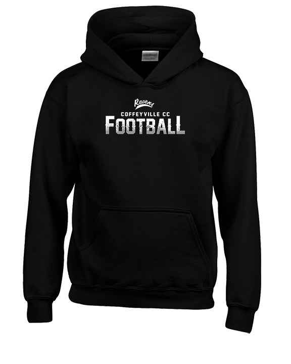 Coffeyville CC Football Logo Football - Youth Hoodie