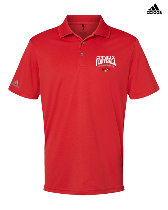 Coffeyville CC Football School Football - Mens Adidas Polo