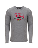 Coffeyville CC Football School Football - Tri-Blend Long Sleeve