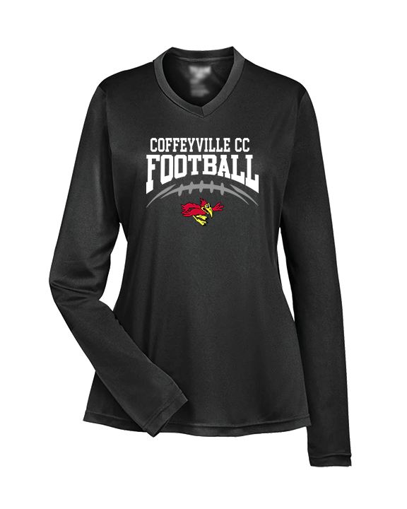 Coffeyville CC Football School Football - Womens Performance Longsleeve