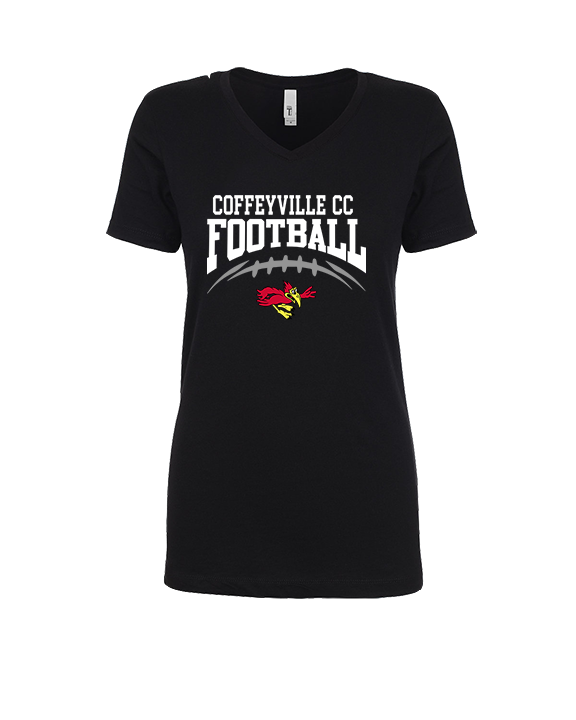 Coffeyville CC Football School Football - Womens Vneck